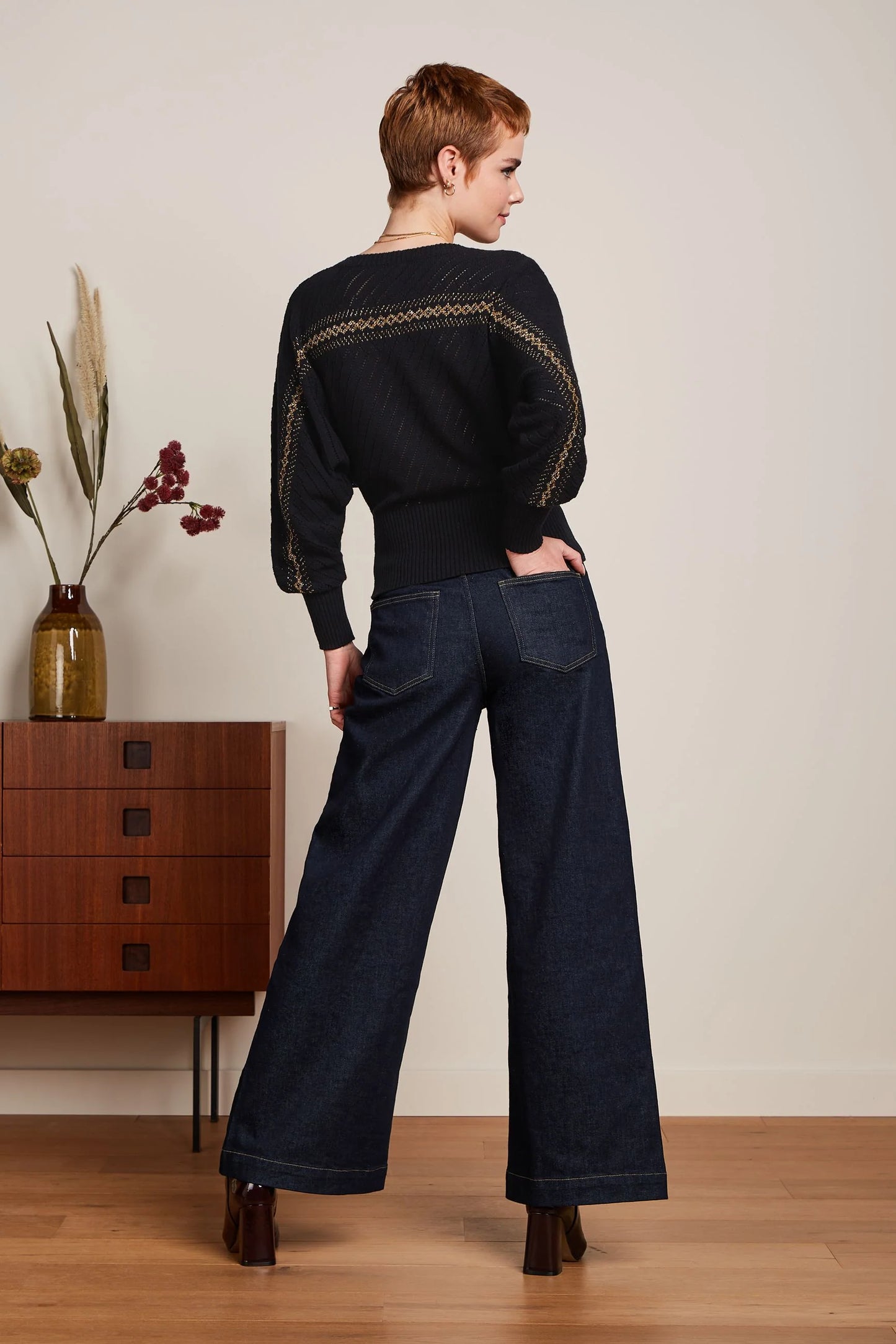 Nadia Knit Top Eighties