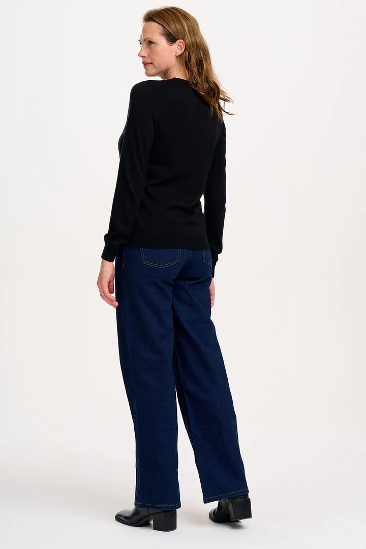 Cece Sequin Jumper - Black, Sequin Wave