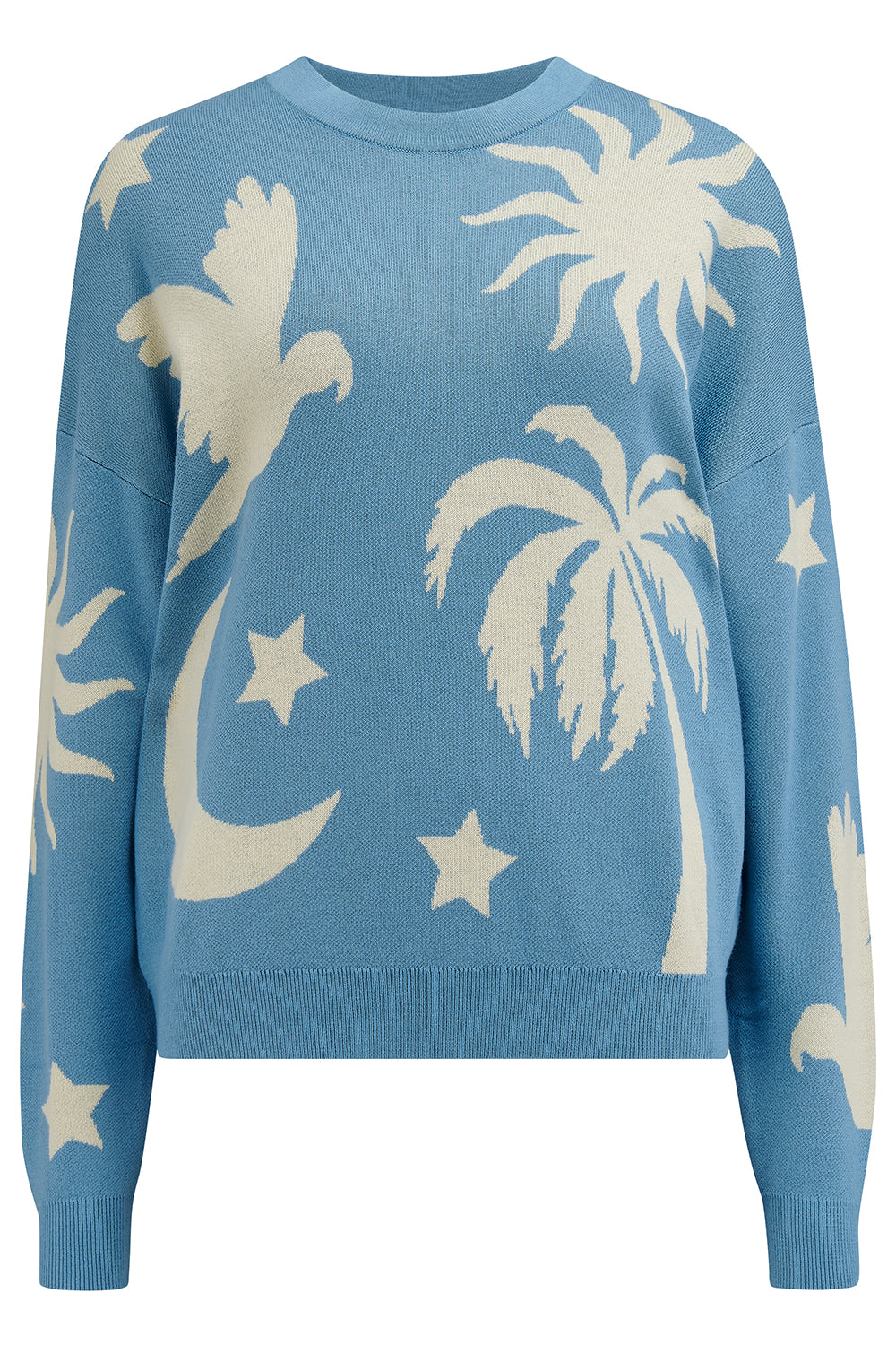 Andi Jumper - Blue/Cream, Tropical Nights