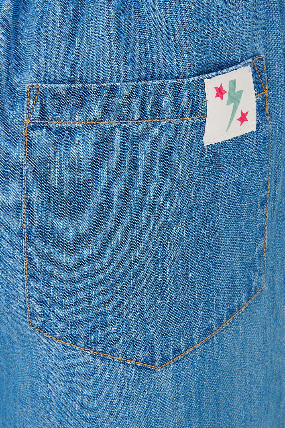 Roksanda Wide Leg Trousers - Mid Blue Denim