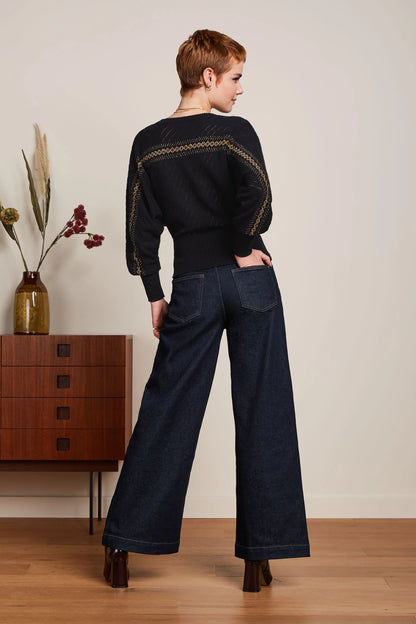 Nadia Knit Top Eighties