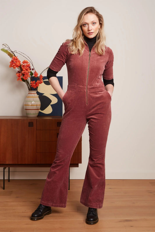 Garbo Flare Jumpsuit Corduroy