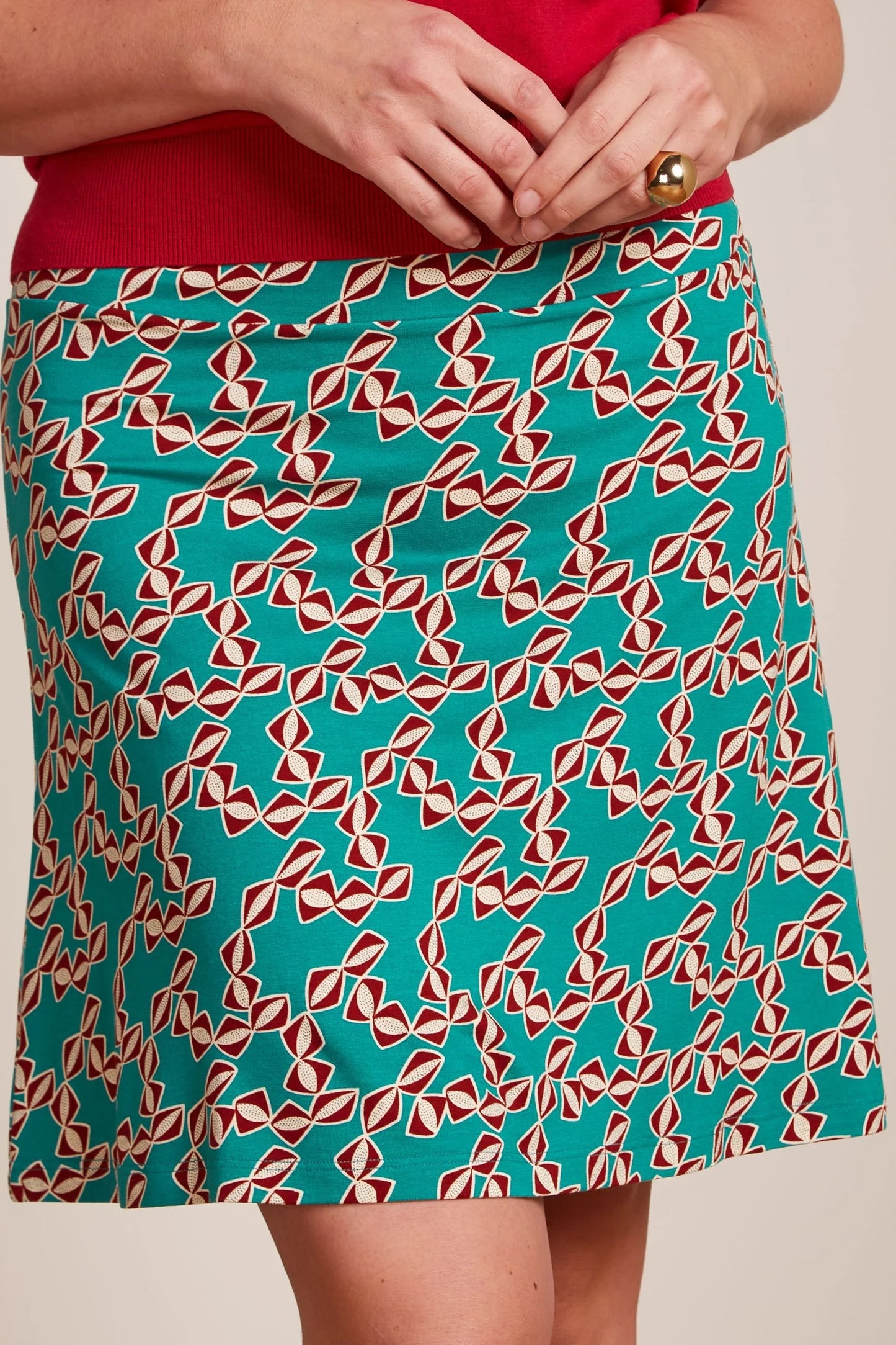 Border Skirt Minty