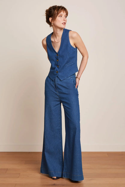 Bianca Gilet Chambray