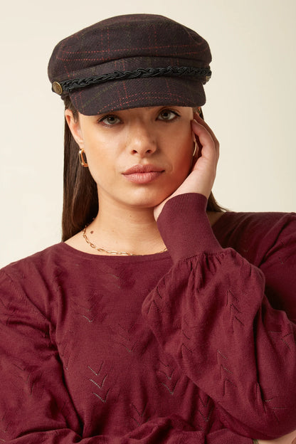 Sailor Cap Tweedy Red