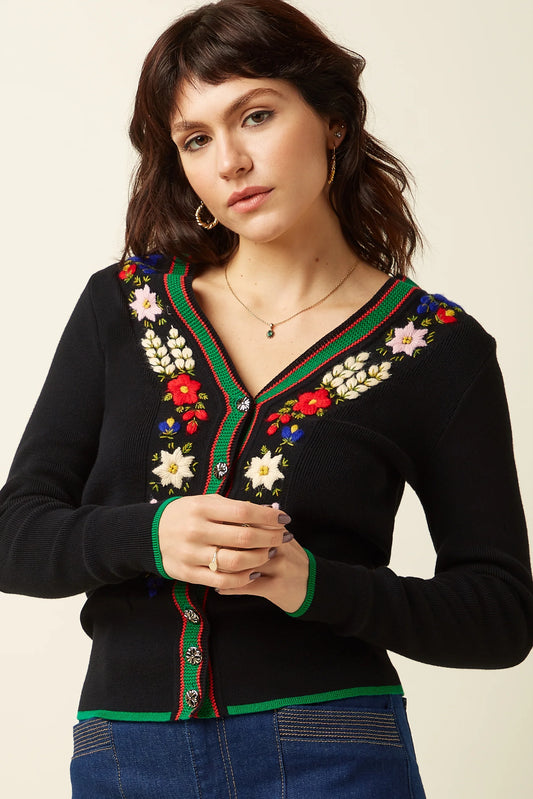 V Rib Cardi Perry
