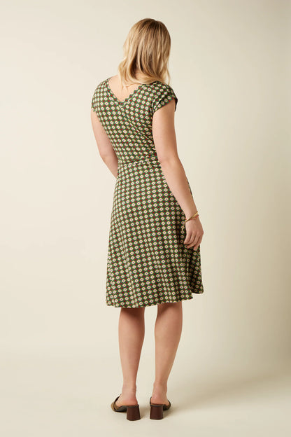 Double V Dress Jade