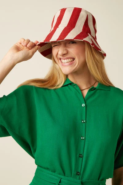 Bucket Hat La Plage Red