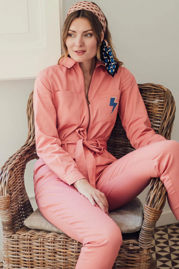 Anwen Jumpsuit - Rose Pink, Lightning