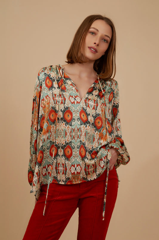 Billow Blouse Rust