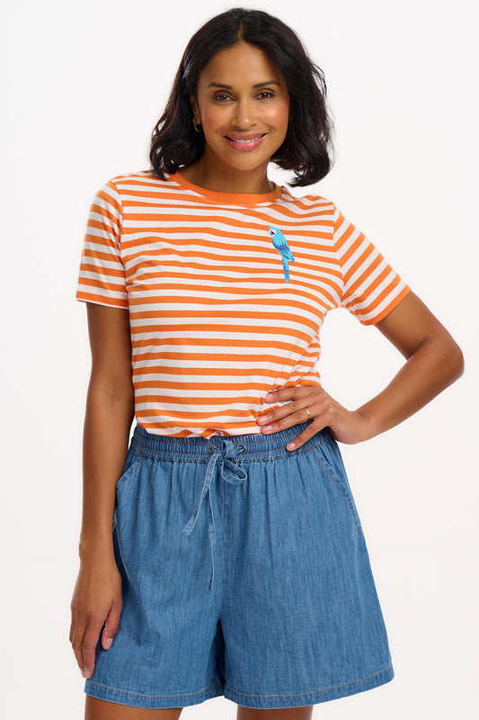 Maggie T-Shirt - Stripy Parrot