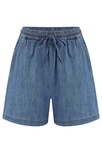 Bonnie Shorts - Mid Denim