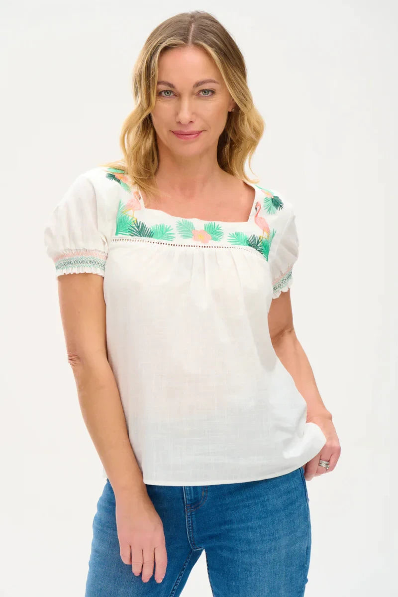 SALE -Alva Embroidered Tops
