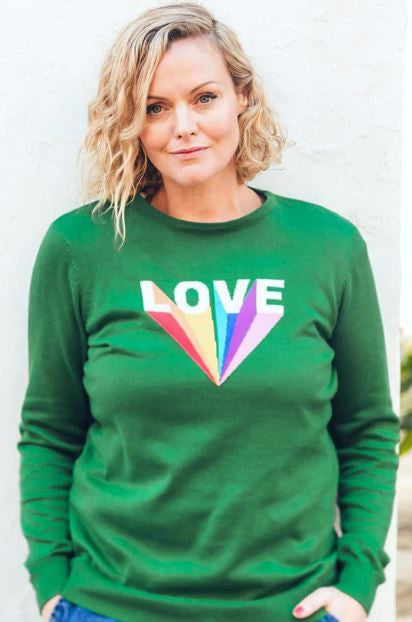 SALE - Rita Jumper - Green, Love Rays