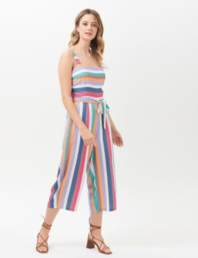 SALE - Millie Cruise Stripe Culotte Jumpsuit