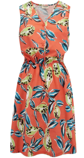 Millie Tropical Punch Button Up Dress