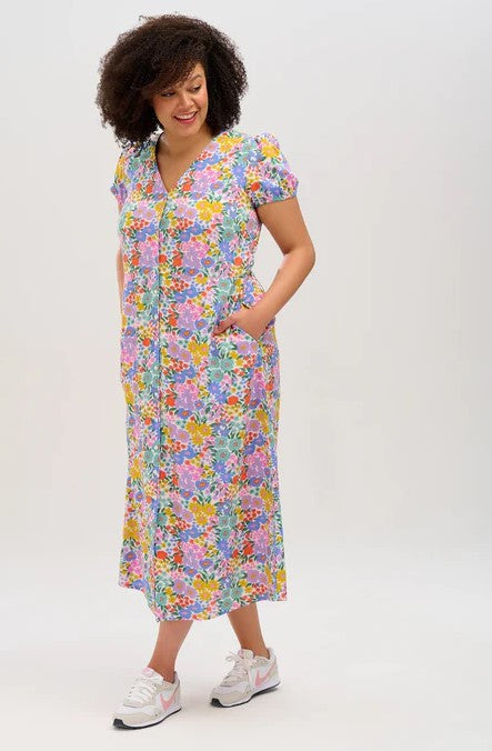Irene V-Neck Maxi Dress - Multi, Busy Floral