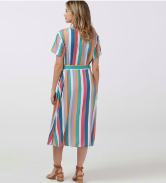 SALE - Cassidy Cruise Stripe Midi Dress
