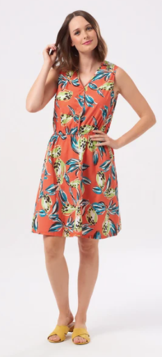 SALE - Millie Tropical Punch Button Up Dress