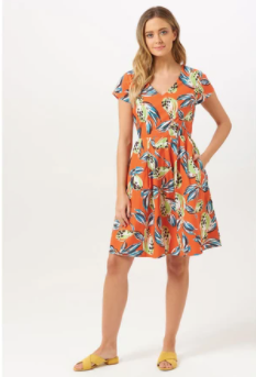 Sophie Tropical Punch Fit & Flare Dress