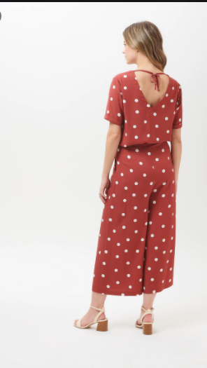 SALE - Emeline Polka Tie Back Shirt
