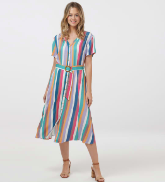 Cassidy Cruise Stripe Midi Dress