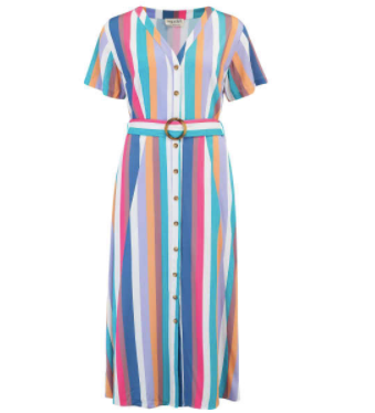 Cassidy Cruise Stripe Midi Dress