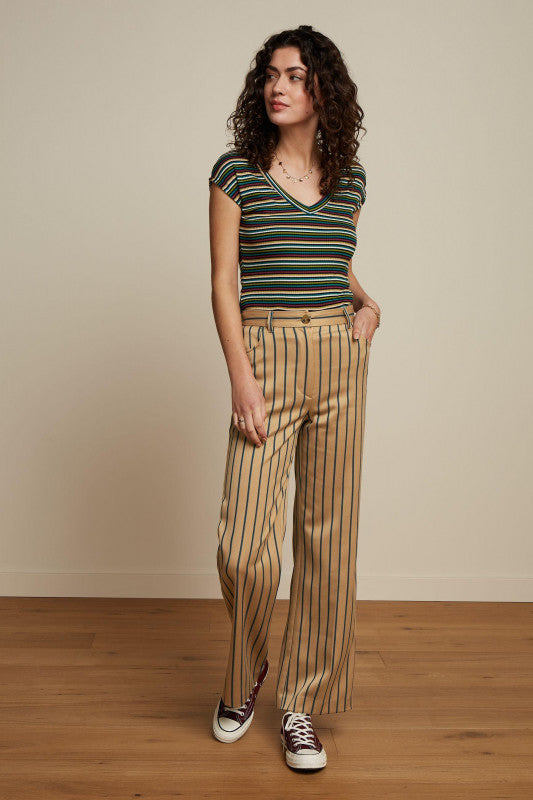 Double V Top Brunelli Stripe